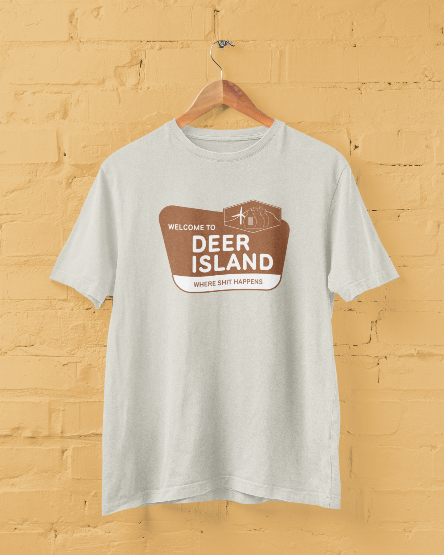 Deer Island - Where Shit Happens - Winthrop/Boston, MA - Tee