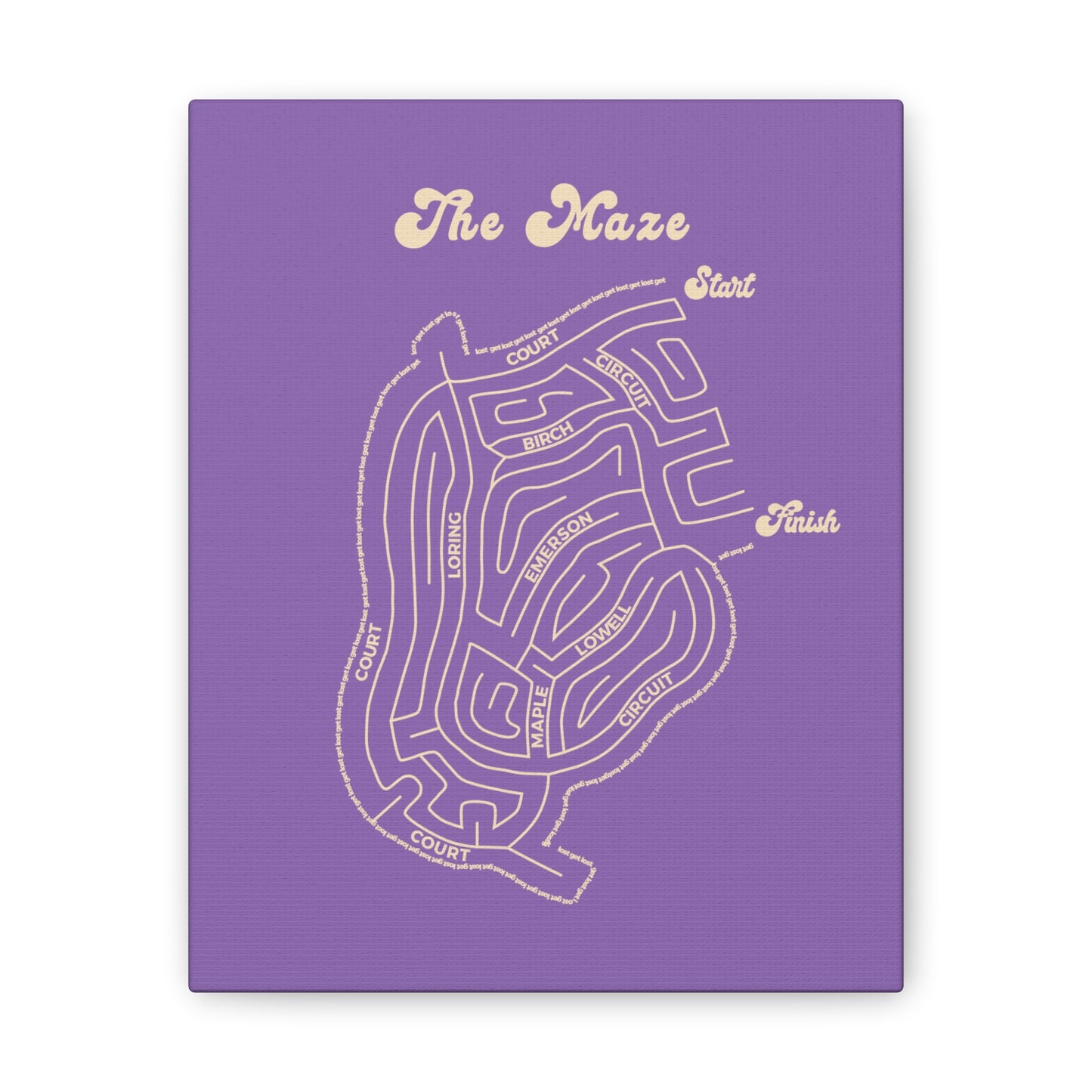 The Maze - Winthrop - canvas print