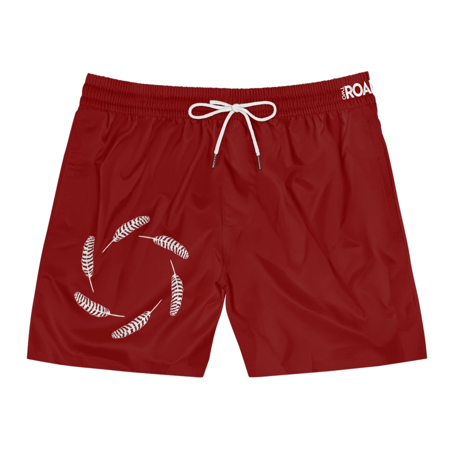 Massachusetts State Flag - Feathers - Swim Shorts