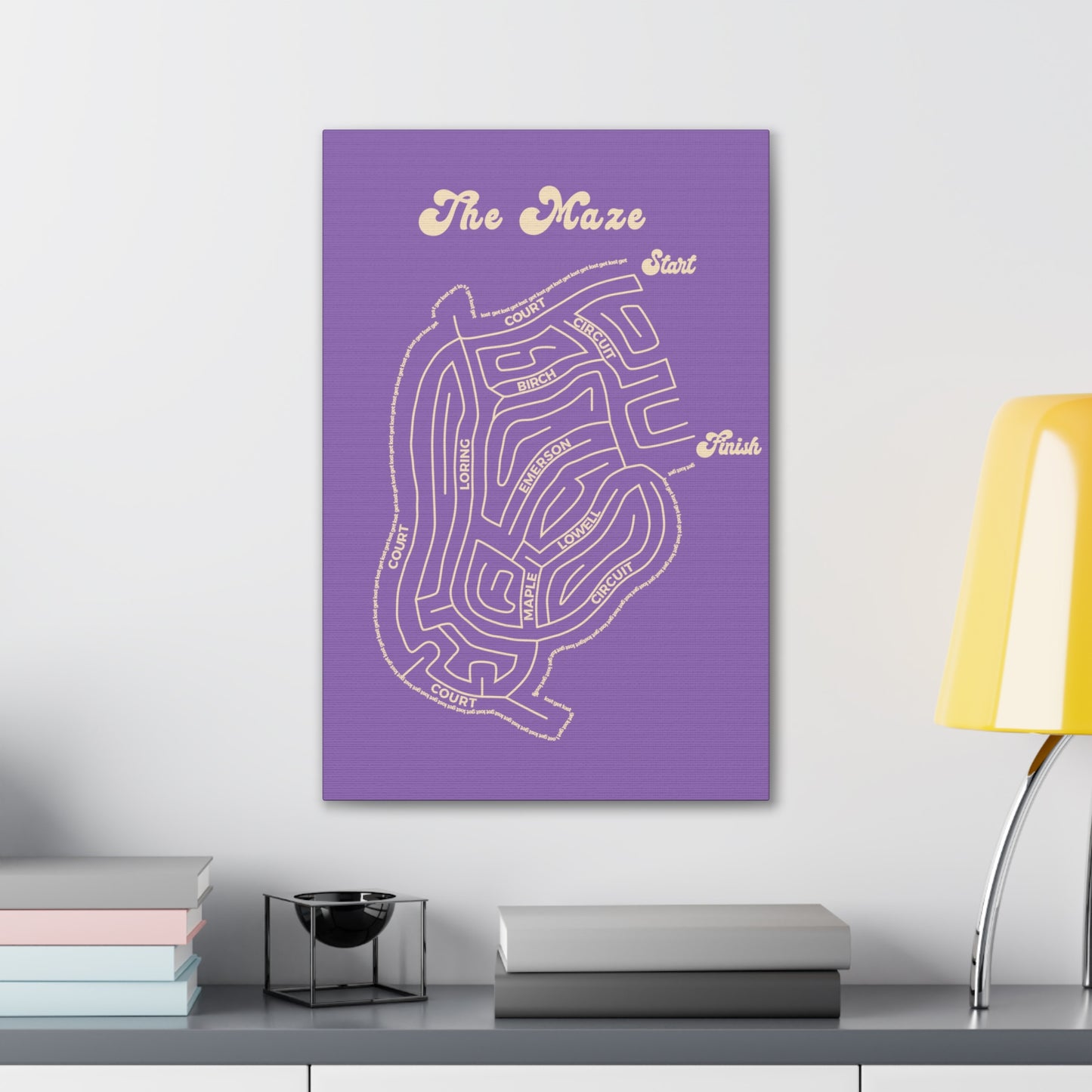 The Maze - Winthrop - canvas print