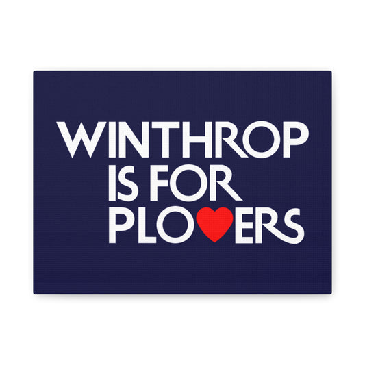 Winthrop is for Plovers - Winthrop, MA - Canvas Print