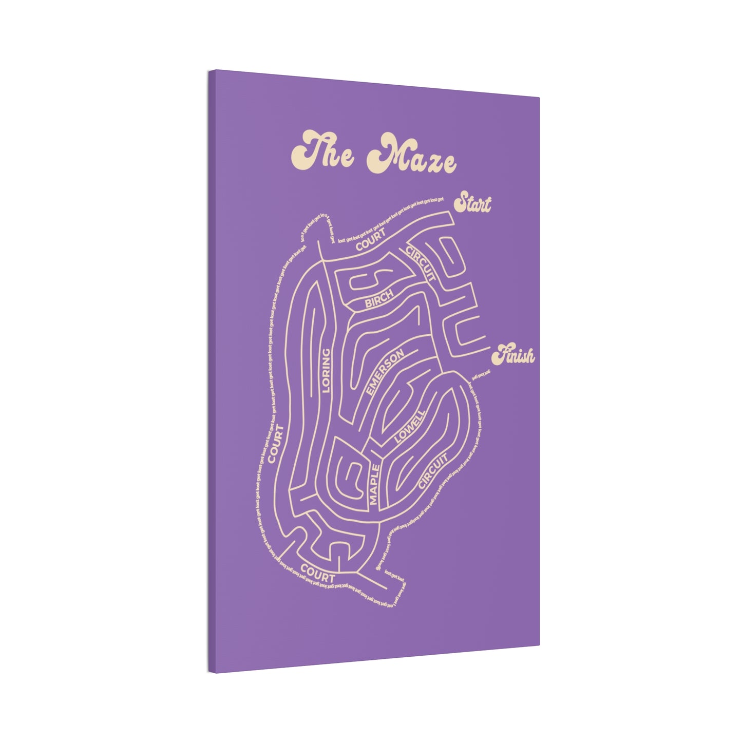 The Maze - Winthrop - canvas print