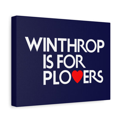 Winthrop is for Plovers - Winthrop, MA - Canvas Print