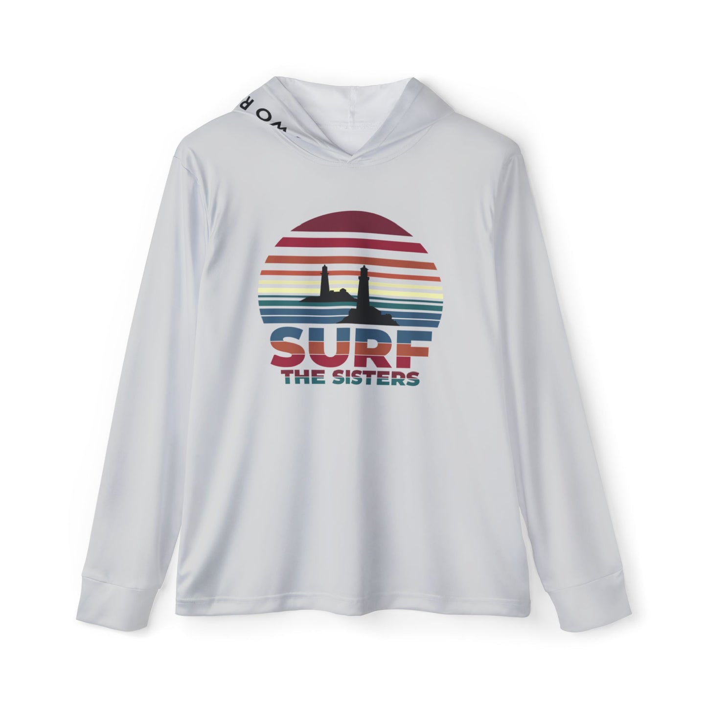 Surf the Sisters - Winthrop, MA - Longsleeve Beach Hoodie (Light Gray)