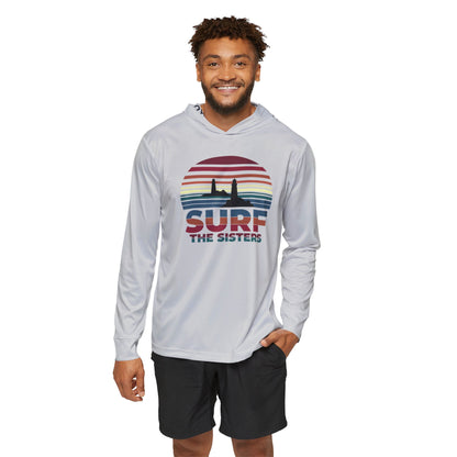 Surf the Sisters - Winthrop, MA - Longsleeve Beach Hoodie (Light Gray)