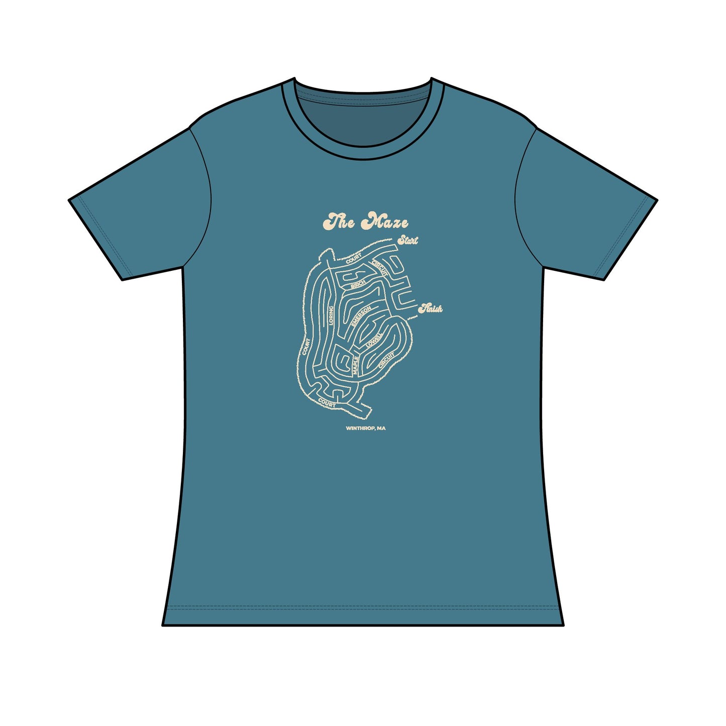 The Maze - Winthrop, MA - Ladies Tee