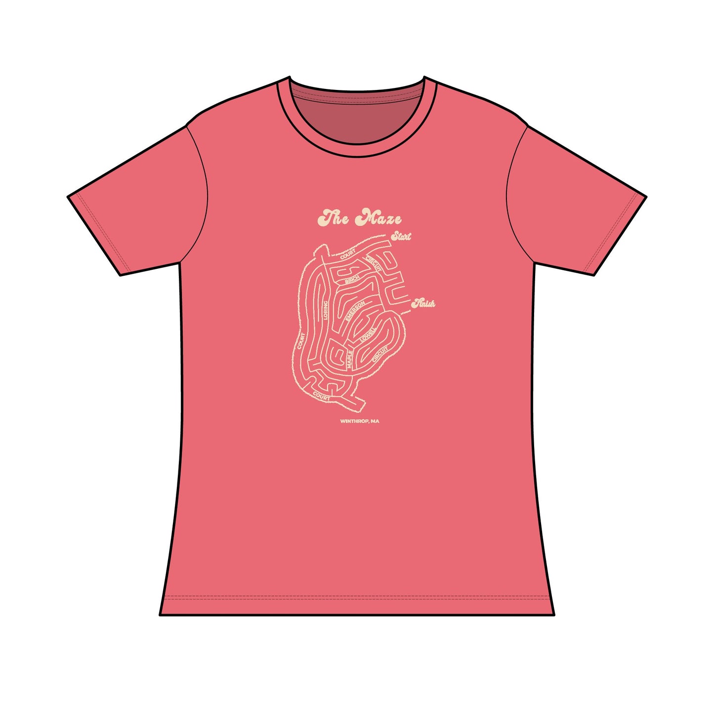 The Maze - Winthrop, MA - Ladies Tee