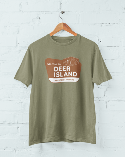 Deer Island - Where Shit Happens - Winthrop/Boston, MA - Tee