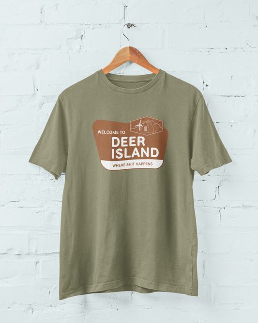 Deer Island - Where Shit Happens - Winthrop/Boston, MA - Tee