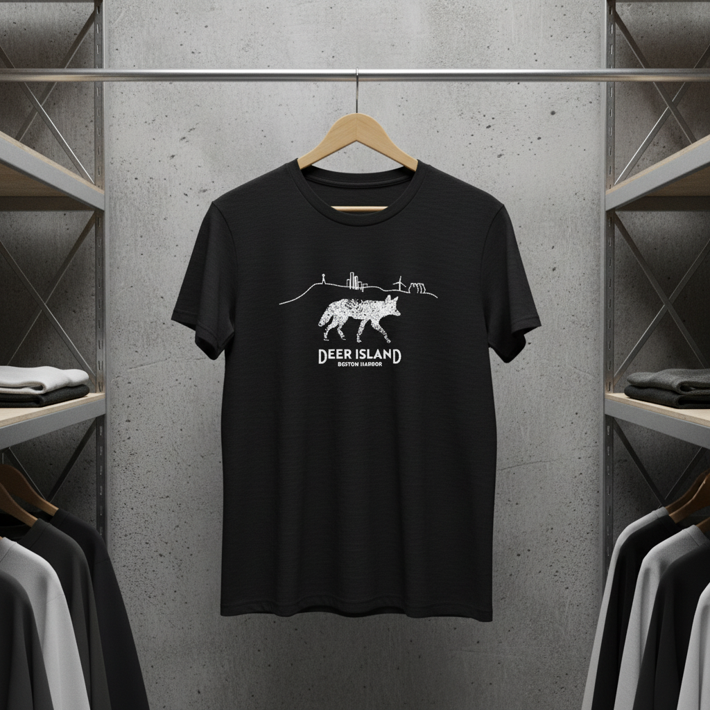 Deer Island Coyote - Ladies Tee