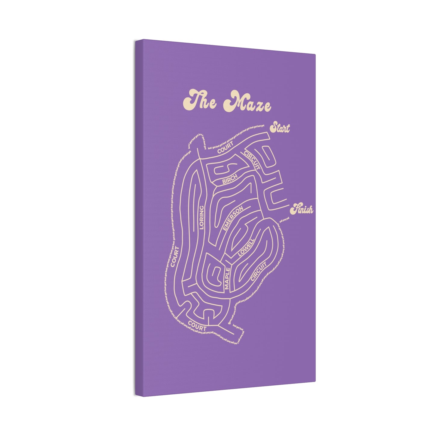 The Maze - Winthrop - canvas print