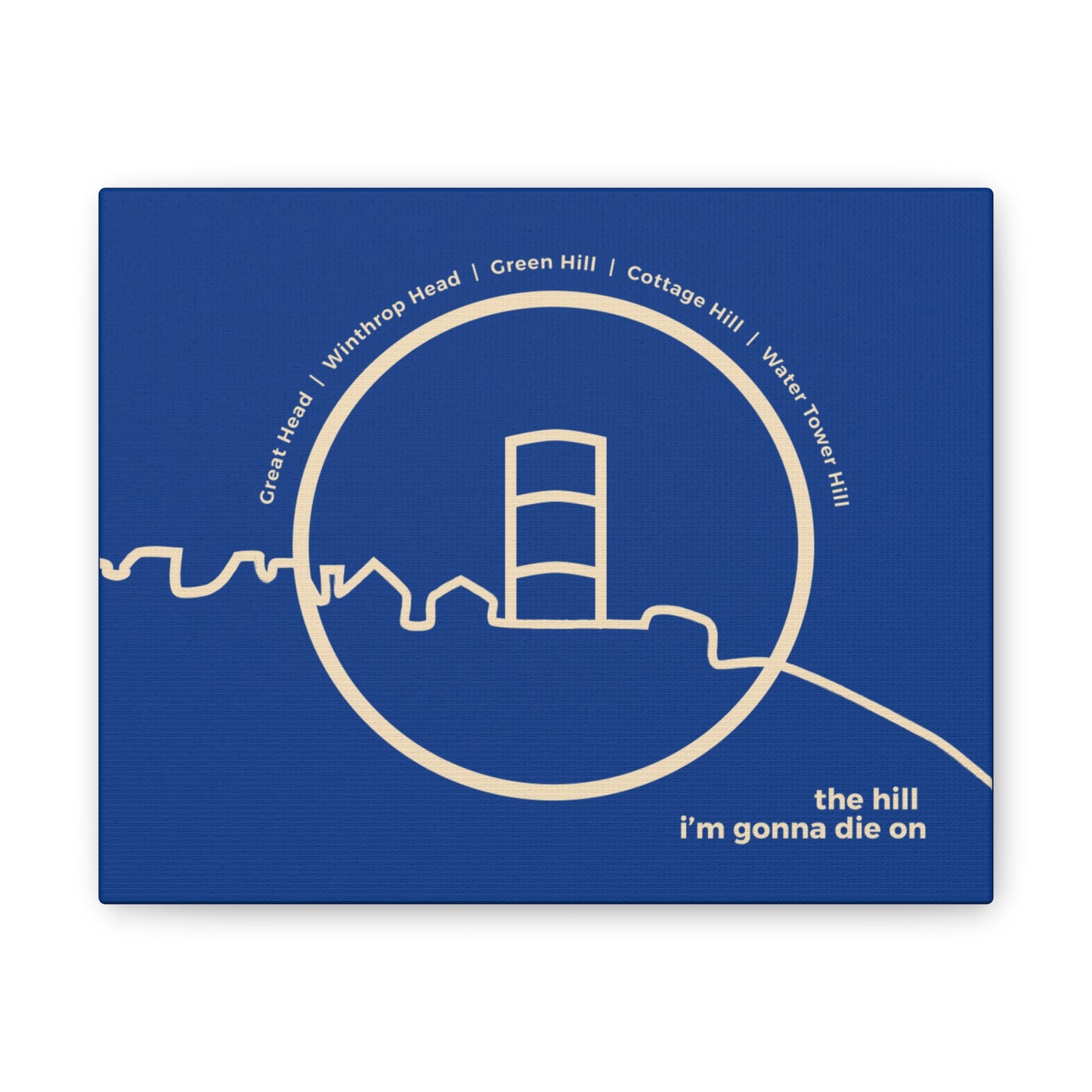 the hill i'm gonna die on - canvas print