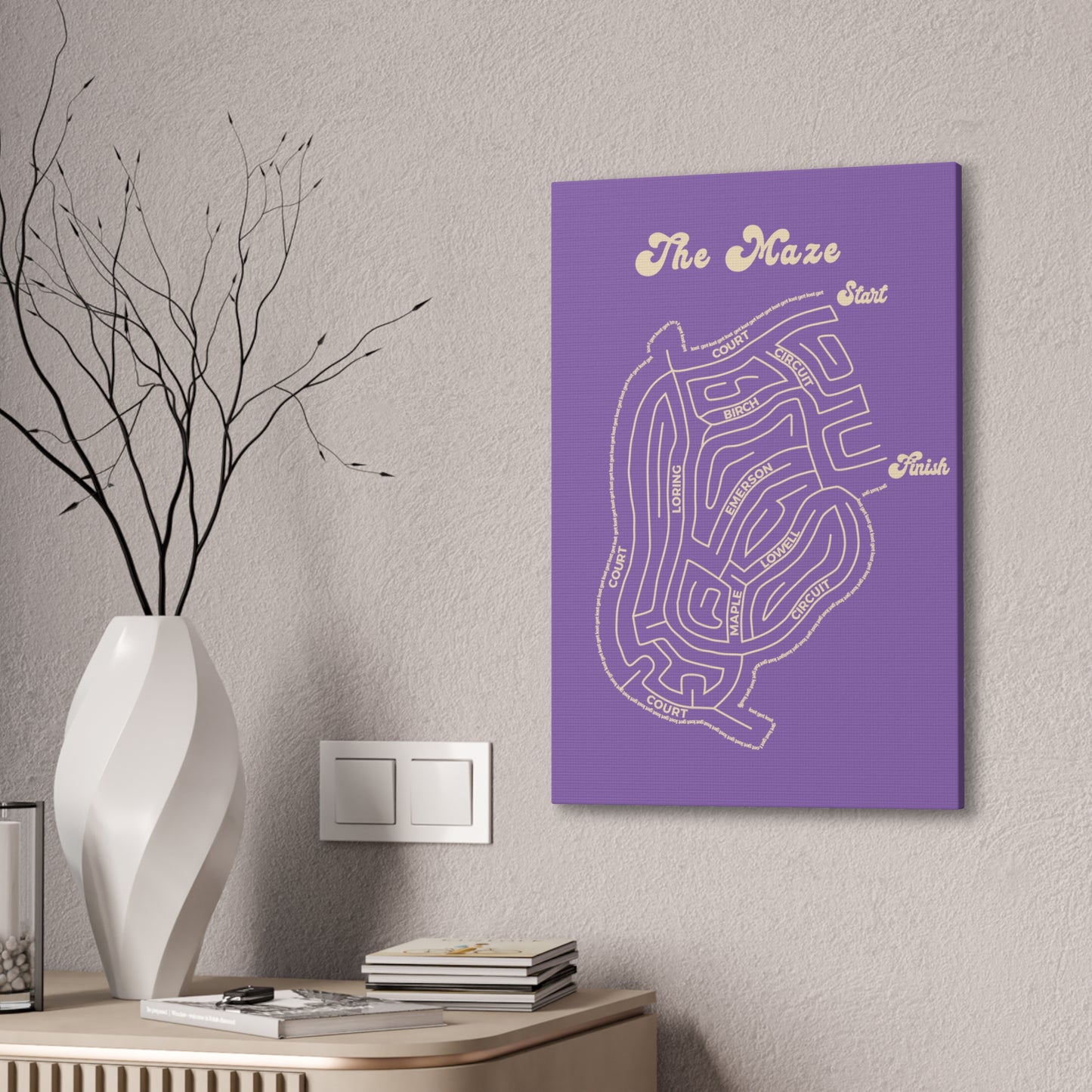 The Maze - Winthrop - canvas print