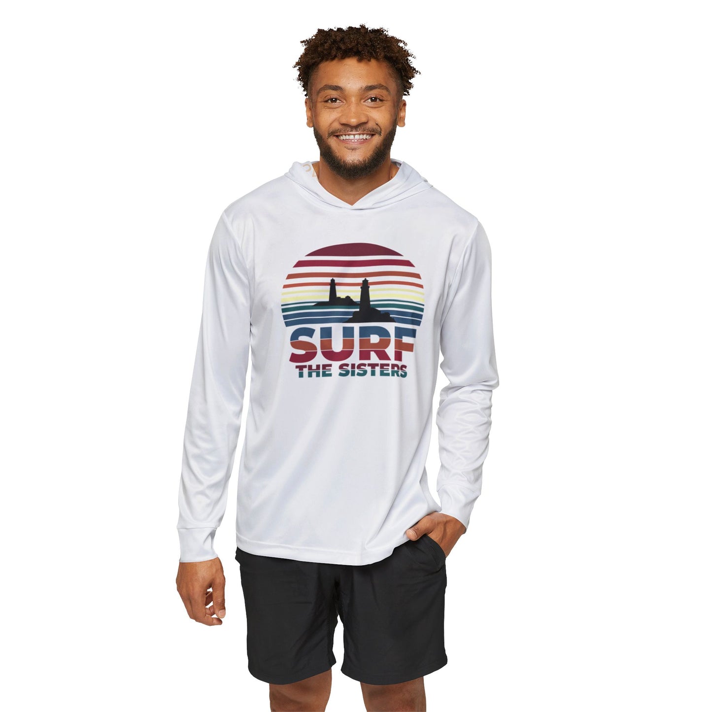 Surf the Sisters - Winthrop, MA - Longsleeve Beach Hoodie