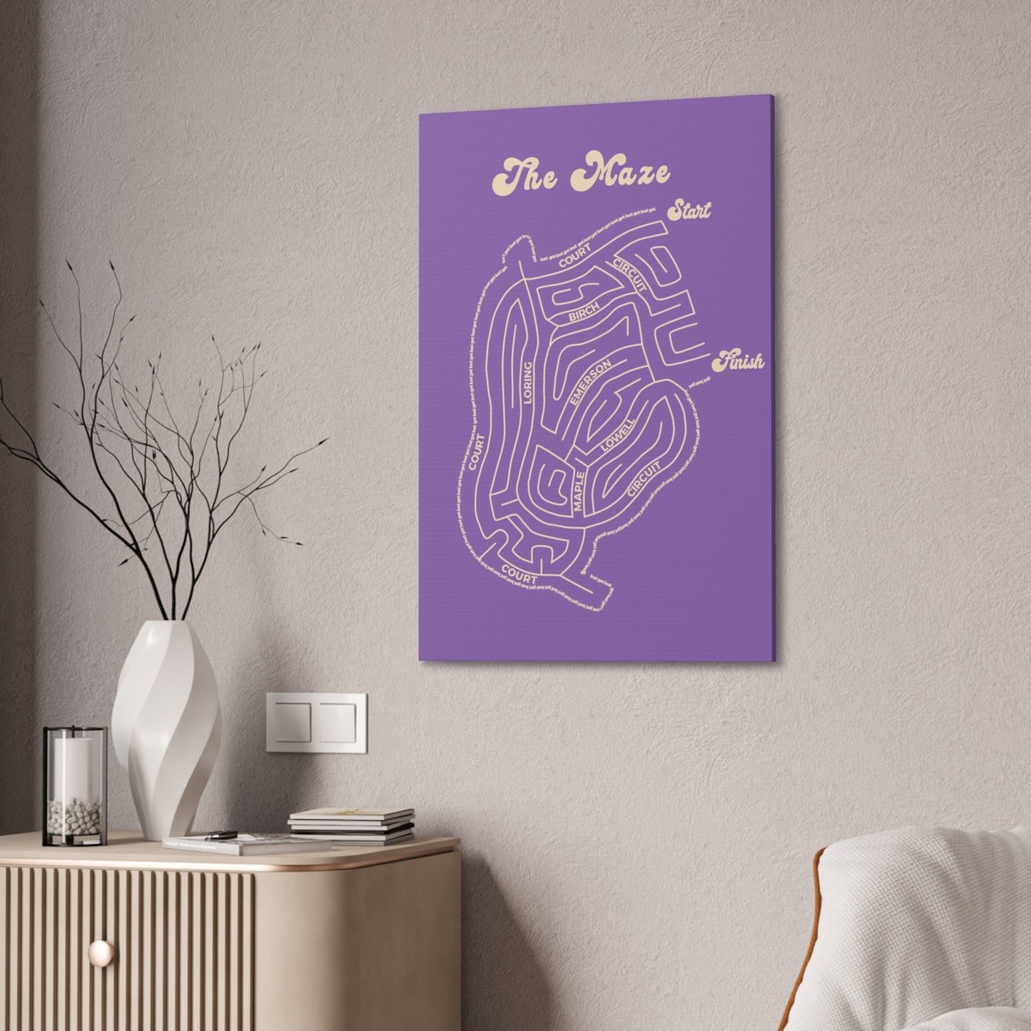 The Maze - Winthrop - canvas print