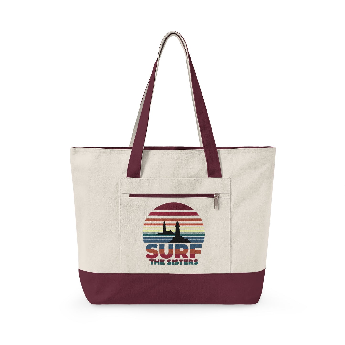 Surf The Sisters - Winthrop, MA - Beach Tote