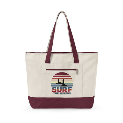 Surf The Sisters - Winthrop, MA - Beach Tote