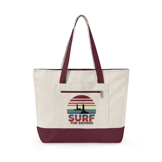 Surf The Sisters - Winthrop, MA - Beach Tote