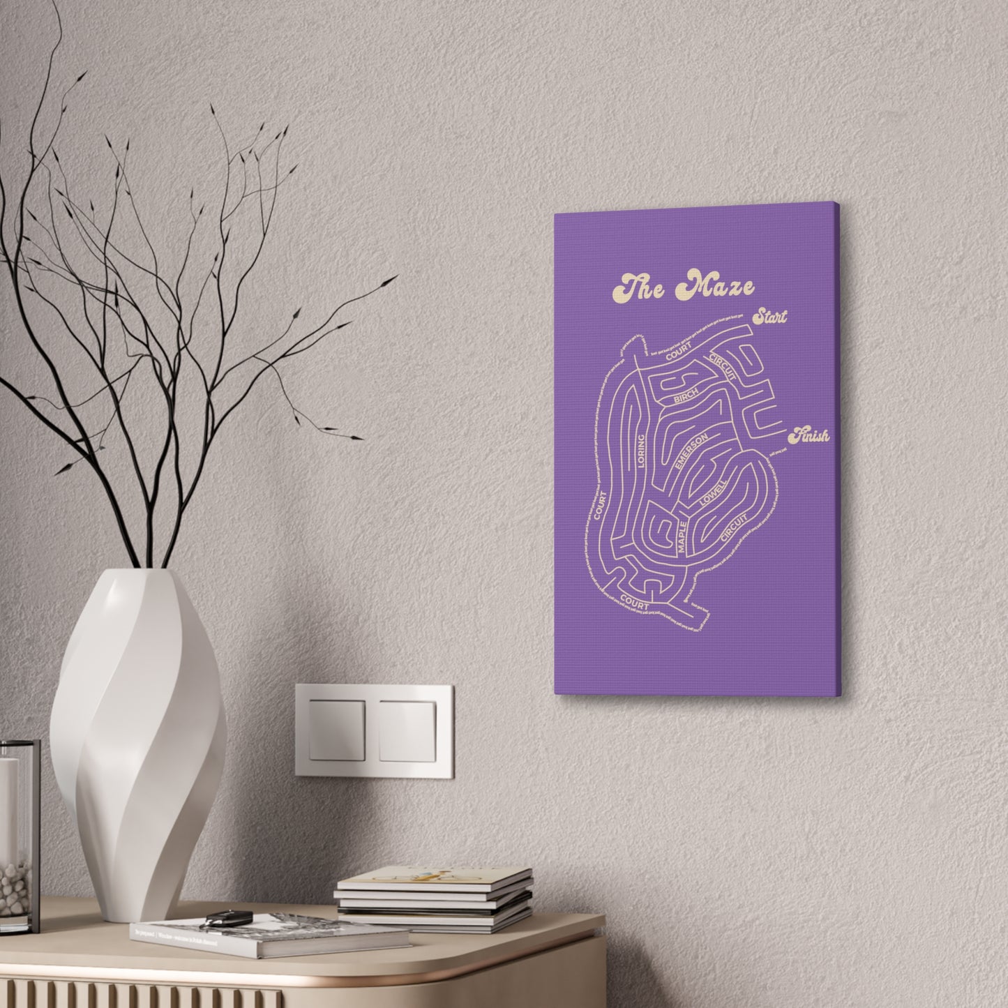 The Maze - Winthrop - canvas print