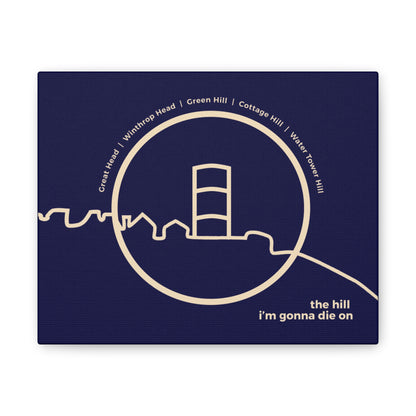 the hill i'm gonna die on - Winthrop, MA - canvas print