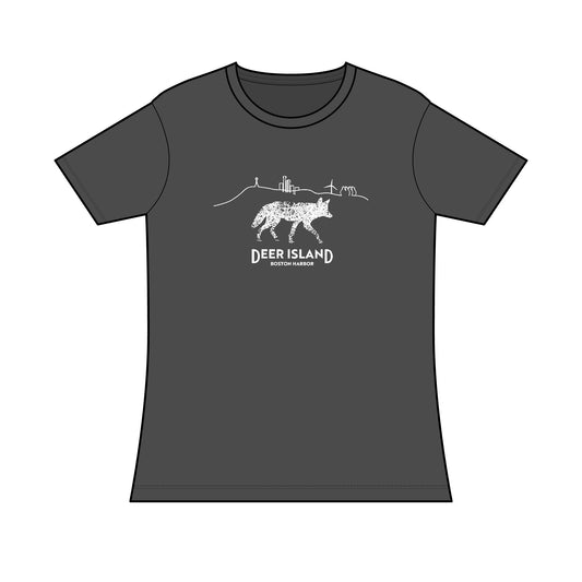 Deer Island Coyote - Ladies Tee