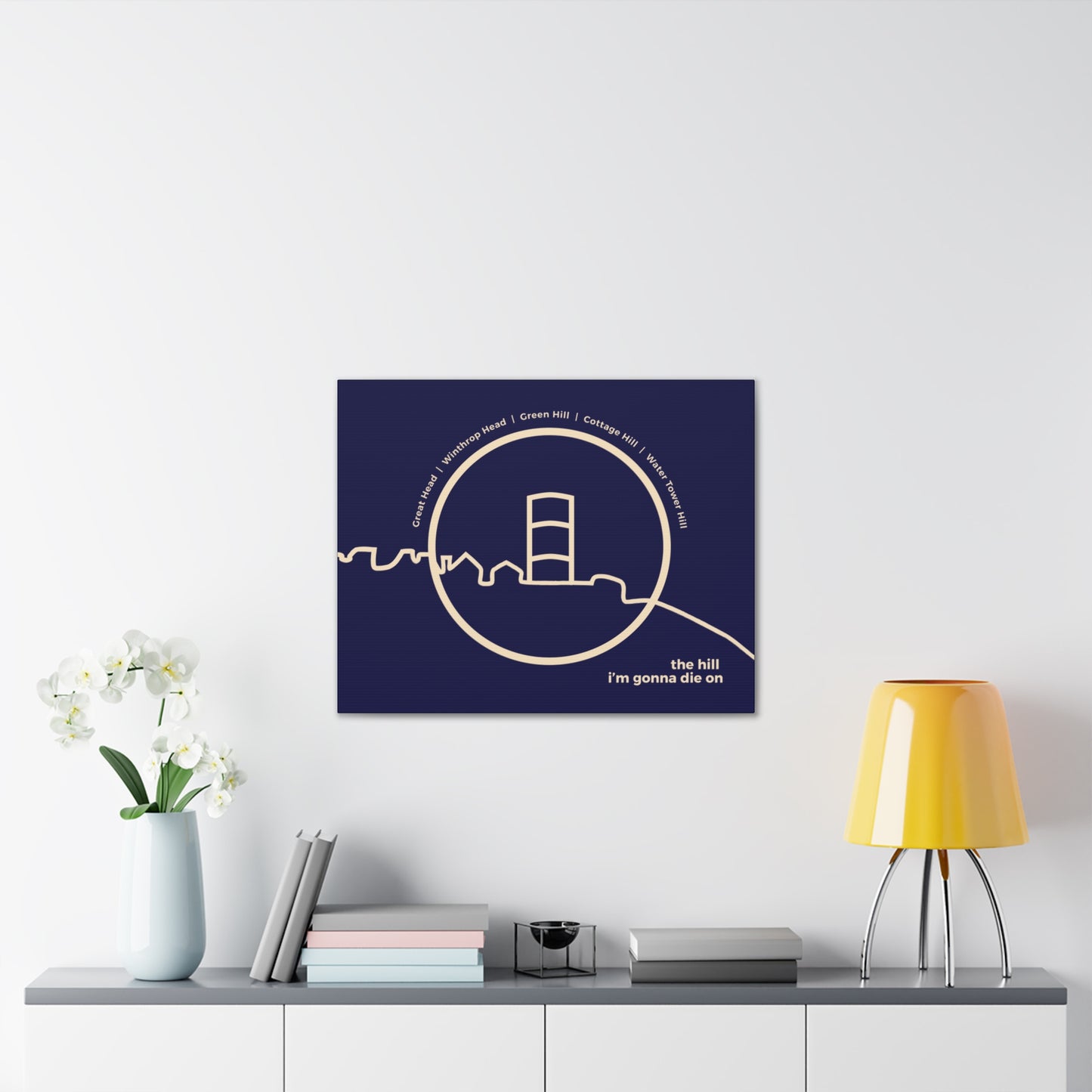 the hill i'm gonna die on - Winthrop, MA - canvas print
