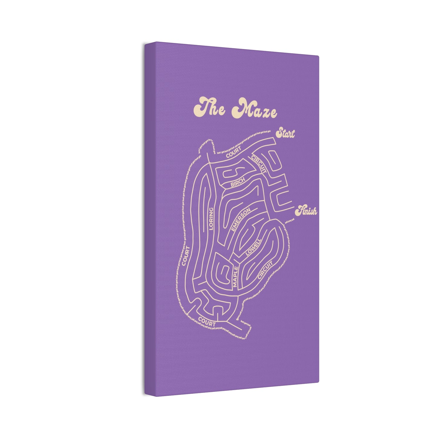 The Maze - Winthrop - canvas print